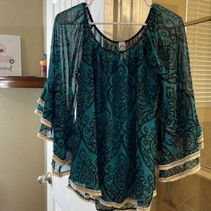 Blouse with undershirt